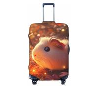 Twinkling Autumn Guinea Pig Travel Luggage Covers - Elasticità Valigie Coperture Protector per bagagli 45-81 cm, Nero , L