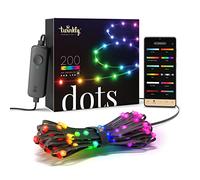 Twinkly Dots catena LED RGB, nero, IP44, 10m twinkly
