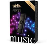 Twinkly Music, Sensore Sonoro per Luci LED, Sensore Bluetooth e Wi-Fi per Sincronizzare con la Musica e Luci Intelligenti via App, Alimentazione USB, Nero