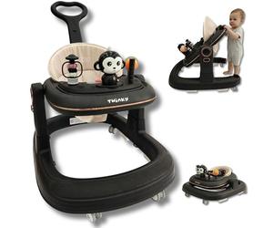 Twinky® Girello con set da gioco e tappetino - Robusto aiuto per lo scalino prescolare regolabile in 4 posizioni, ideale come aiuto per camminare per i primi passi del vostro piccolo