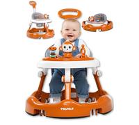 Twinky Girello Neonato 6-12 Mesi - Girello Regolabile e Sicuro per Bambini 6-18 Mesi | Design Pieghevole, Giochi Interattivi e Ruote Silenziose