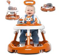 Twinky® Girello Neonato - Girello Pieghevole per Bambini con Set di Giochi Interattivi e Maniglione di Spinta, Tappetino da Gioco Incluso - Babywalker Prescolare Robusto Regolabile in 4 Direzioni