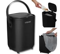 Twinky Mangiapannolini per neonati senza cassette, design compatto con coperchio, salvaspazio, compatibile con normali sacchetti per pannolini, facile da usare e pulire