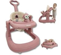 Twinky® Passeggino con set da gioco e tappetino - Robusto aiuto per lo sciacquone prescolare regolabile in 4 posizioni, ideale come aiuto per camminare per i primi passi del vostro piccolo