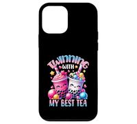 Twinning With My Best Tea Bubble Tea Boba Bestie Amicizia Custodia per iPhone 12 mini