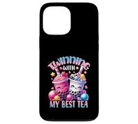 Twinning With My Best Tea Bubble Tea Boba Bestie Amicizia Custodia per iPhone 13 Pro Max