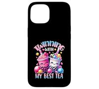 Twinning With My Best Tea Bubble Tea Boba Bestie Amicizia Custodia per iPhone 15