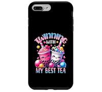 Twinning With My Best Tea Bubble Tea Boba Bestie Amicizia Custodia per iPhone 7 Plus/8 Plus
