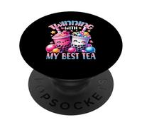Twinning With My Best Tea Bubble Tea Boba Bestie Amicizia PopSockets PopGrip Adesivo