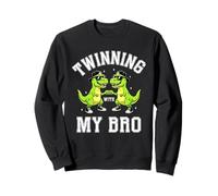 Twinning with My Bro Funny Dinosaur Twin Day Spirit Week Felpa