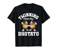 Twinning with My Bro Potato Funny Twin Brothers Best Friend Maglietta