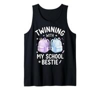 Twinning with My School Bestie Studente Abbinamento Canotta