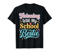 Twinning with My School Bestie Studente Abbinamento Maglietta