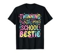 Twinning with My School Bestie Studente Abbinamento Maglietta