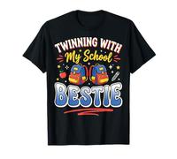 Twinning with My School Bestie Studente Abbinamento Maglietta