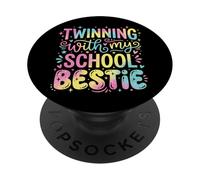 Twinning With My School Bestie Studente Abbinamento PopSockets PopGrip Adesivo