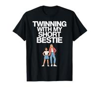 Twinning with My Short Bestie Bestie Maglietta per Bambini Maglietta