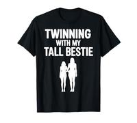 Twinning with My Tall Bestie Bestie Maglietta per Bambini Maglietta
