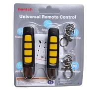 Twins Kit2 - Telecomando universale di ricambio per cancello elettrico a 4 pulsanti, 4 pulsanti, 433,92 MHz, per auto, garage, porte scorrevoli, cancelli, lucernari, ABCD (ABCD, nero-giallo)