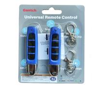 Twins Kit2 - Telecomando universale di ricambio per cancello elettrico a 4 pulsanti, 4 pulsanti, 433,92 MHz, per auto, garage, porte scorrevoli, cancelli, lucernari, ABCD (ABCD, blu-nero)