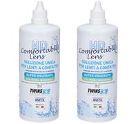Twins Optical HD Comfortable Lens Soluzione Unica per Lenti a Contatto, 2x360ml