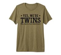 Twins Partner Twin fratelli Sì Siamo Gemelli Maglietta Premium
