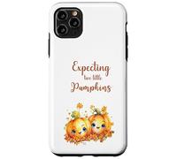 Twins Pregnancy Expecting Two Little Pumpkins Halloween Fall Custodia per iPhone 11 Pro Max