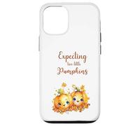 Twins Pregnancy Expecting Two Little Pumpkins Halloween Fall Custodia per iPhone 12/12 Pro