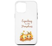 Twins Pregnancy Expecting Two Little Pumpkins Halloween Fall Custodia per iPhone 12 Pro Max