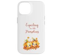 Twins Pregnancy Expecting Two Little Pumpkins Halloween Fall Custodia per iPhone 14