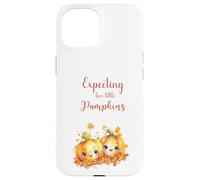 Twins Pregnancy Expecting Two Little Pumpkins Halloween Fall Custodia per iPhone 15