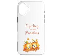 Twins Pregnancy Expecting Two Little Pumpkins Halloween Fall Custodia per iPhone 16 Plus