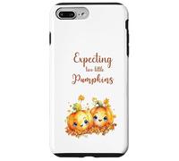 Twins Pregnancy Expecting Two Little Pumpkins Halloween Fall Custodia per iPhone 7 Plus/8 Plus
