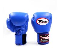 Twins Special BGVL3 - Guanti da boxe in pelle, per MMA, kickboxing, Muay Thai, sparring e allenamento, blu reale, 453 g