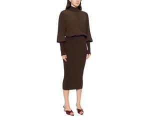Twinset - 262Tp3240 13411 Abito in Maglia - - Dresses - Donna - Marrone - M