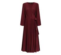 Twinset - Abito a portafoglio con pieghe - - Dresses - Donna - Rosso - XS