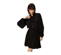 Twinset - Abito Bicolore con Foulard - - Dresses - Donna - Nero - XL