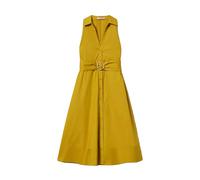 Twinset - Abito Camicia Longuette in Popeline - - Dresses - Donna - Giallo - M