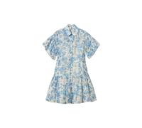 Twinset - Abito corto chemisier a fiori - - Dresses - Donna - Blu - S
