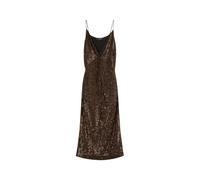 Twinset - Abito Lungo con Paillettes - - Dresses - Donna - Marrone - S