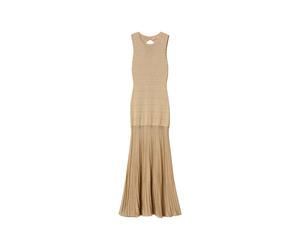 Twinset - Abito lungo girocollo - - Dresses - Donna - Beige - S