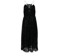 Twinset - Abito Lungo in Cotone all'Uncinetto con Lurex - - Dresses - Donna - Nero - M