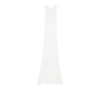 Twinset - Abito Lungo in Maglia - - Dresses - Donna - Bianco - S