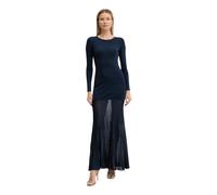 Twinset - Abito Lungo in Maglia Plissé - - Dresses - Donna - Blu - S