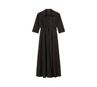 Twinset - Abito lungo in popeline con cintura Donna - - Dresses - Donna - Nero - L