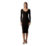 Twinset - Abito midi aderente a coste - - Dresses - Donna - Marrone - M