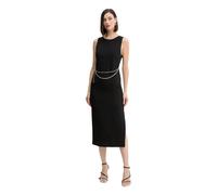 Twinset - Abito Midi in Cady - - Dresses - Donna - Nero - S