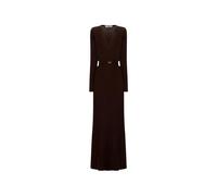 Twinset - Abito Midi in Maglia con Cintura - - Dresses - Donna - Marrone - L