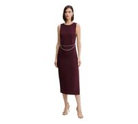 Twinset - Abito Midi Senza Maniche con Dettaglio Catena - - Dresses - Donna - Rosso - S