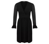 Twinset - Abito svasato in jersey con scollo a V - - Dresses - Donna - Nero - XS